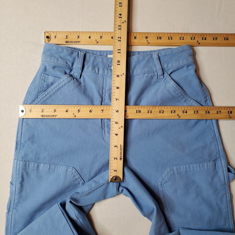 Aritzia Wilfred Free Women's Size 4 Brennan High Waist Utility Pants Blue - Picture 2 of 9